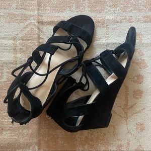 Nine West Lace-Up Wedges